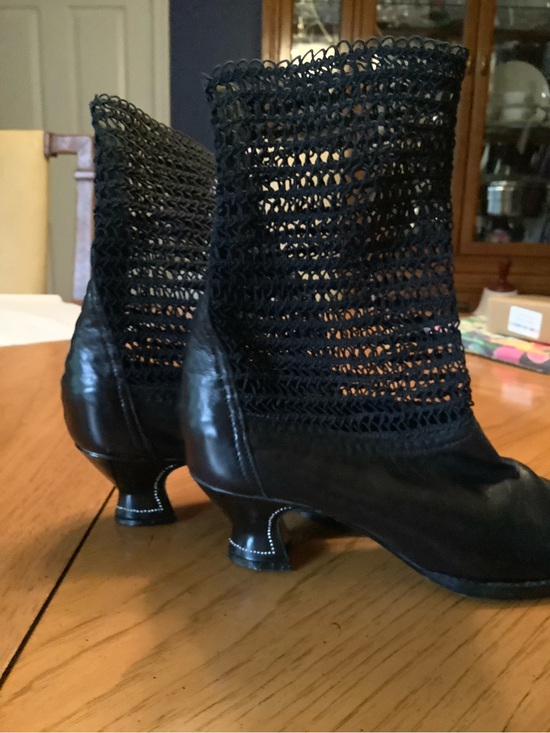 Philippe Model Shoes - Philippe Model Paris Black Knit Top Ankle Kitten Heeled Boots.